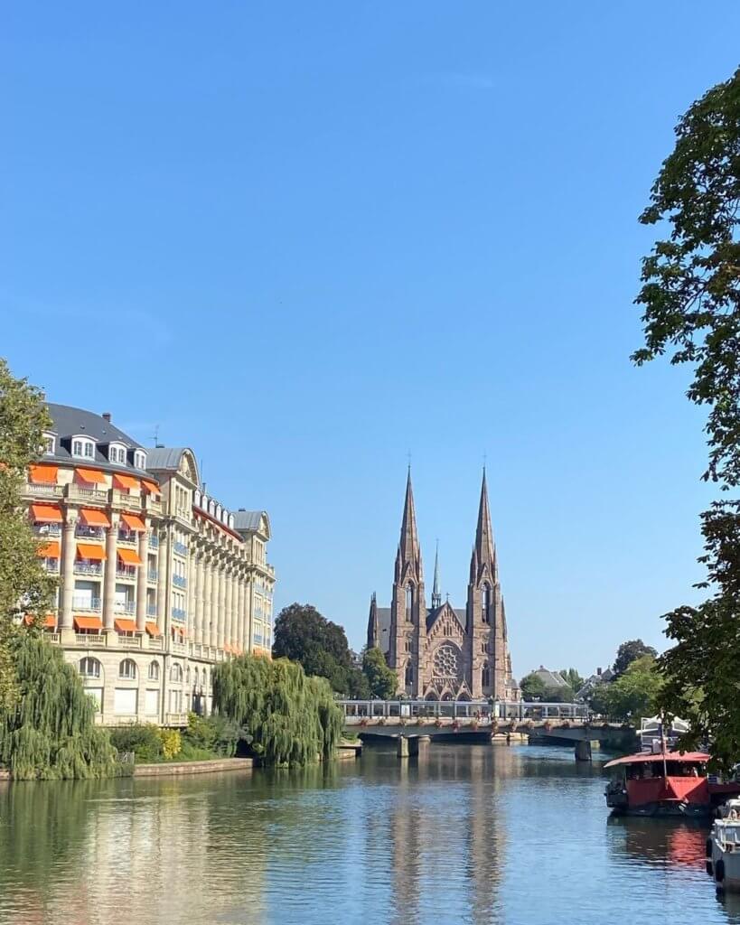 Strasbourg Cathedral in the distance